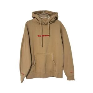 You Matter by Demetrius Harmon Hoodie M Pullover Embroidered Sweatshirt Beige